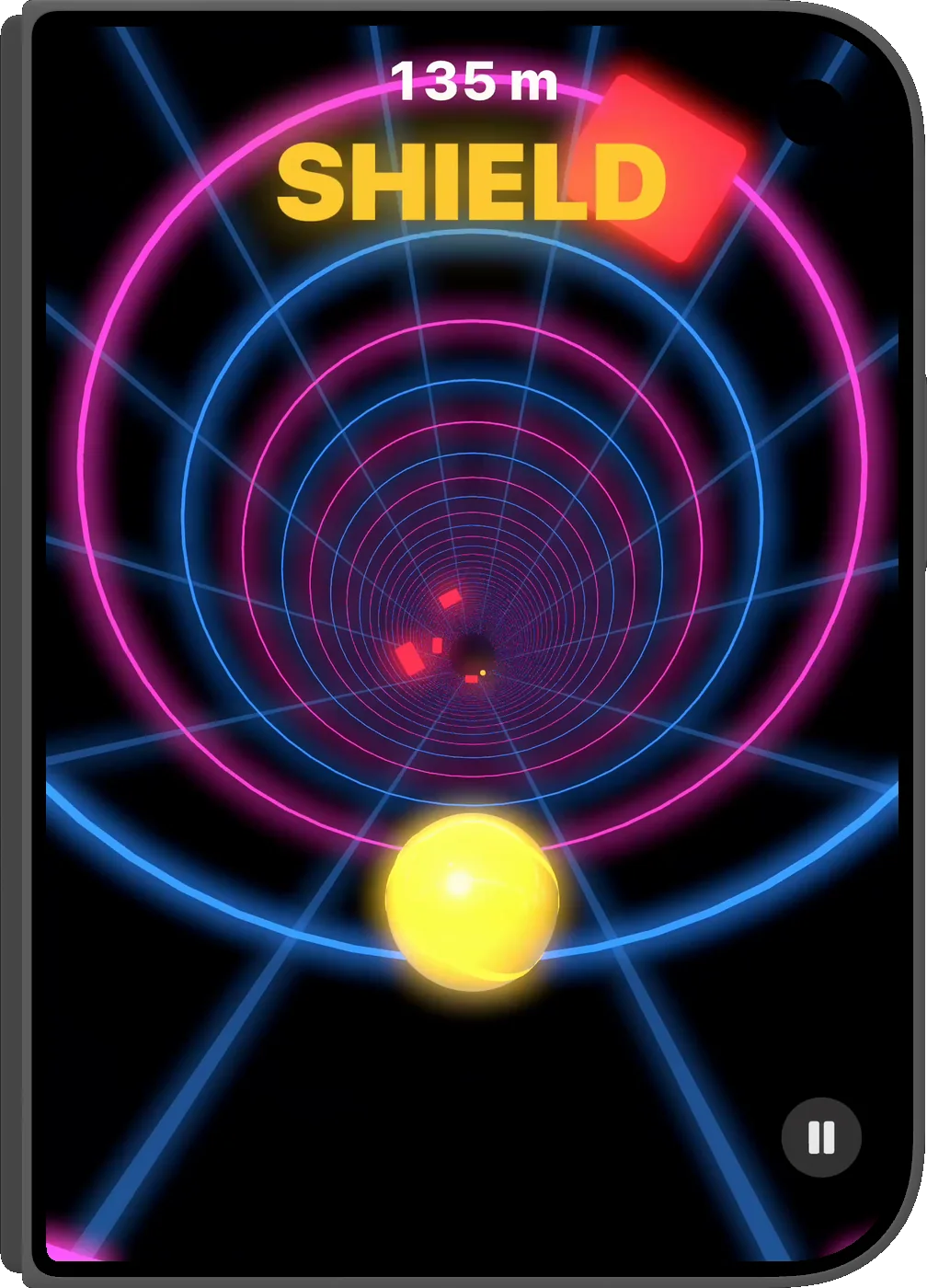 The SHIELD banner and the gold ball